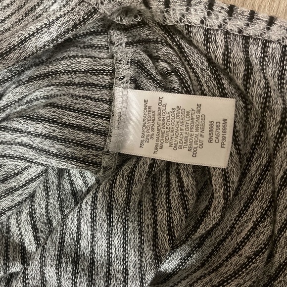 Free Press • Gray • Stripe • Mock Neck • Sweater - Picture 5 of 6